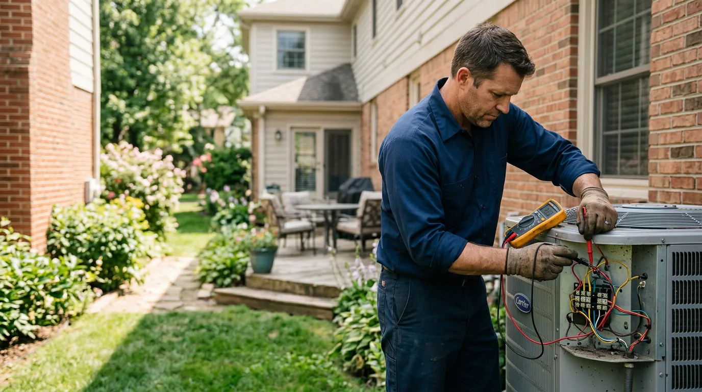 HVAC technician working near Callaway, MN